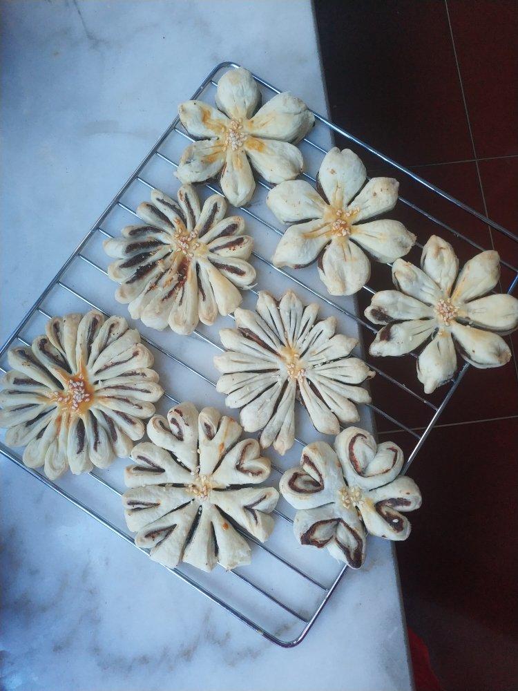 🌸花都开好了--步骤超详尽的桃花酥(无色素!火龙果版)