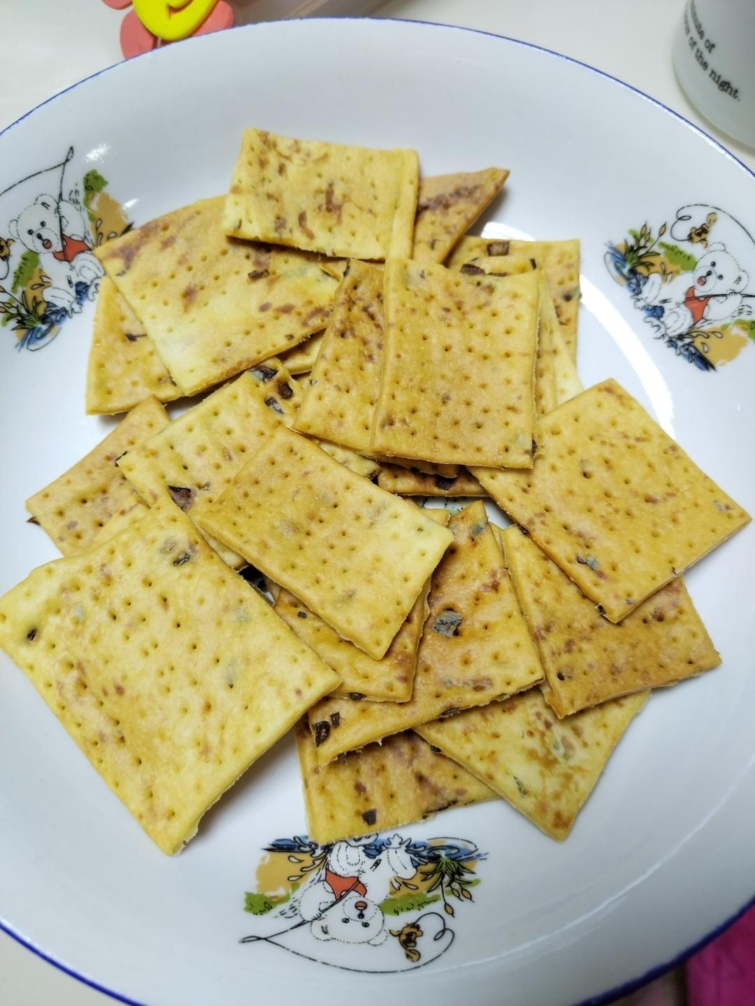 无糖葱香梳打饼干
