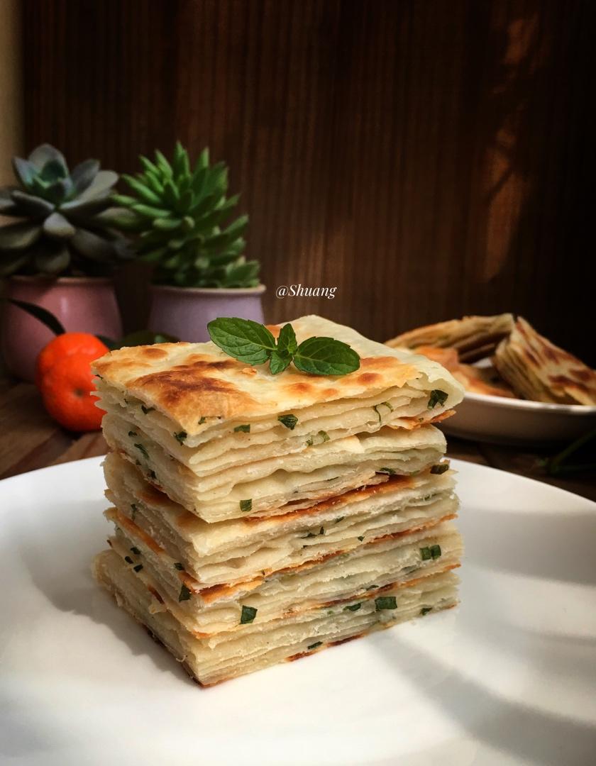 葱油饼-自己做薄脆酥香层层分明且一点儿都不油