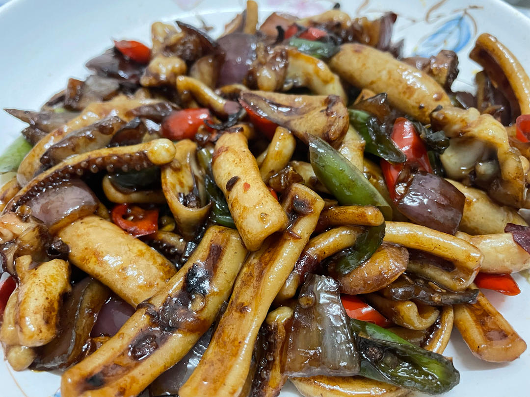 爆炒香辣鱿鱼