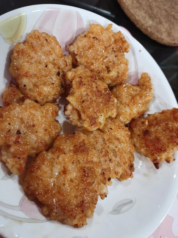 自制虾饼