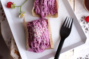 紫薯蒙布朗——松下NU-JK200蒸烤箱食谱的做法 步骤14