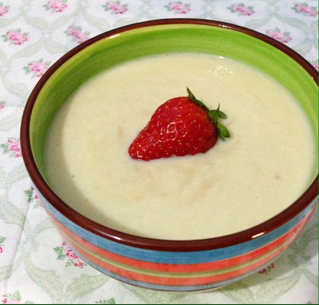 阿蓓想住在百亩森林做的山药苹果牛奶昔(丰胸)