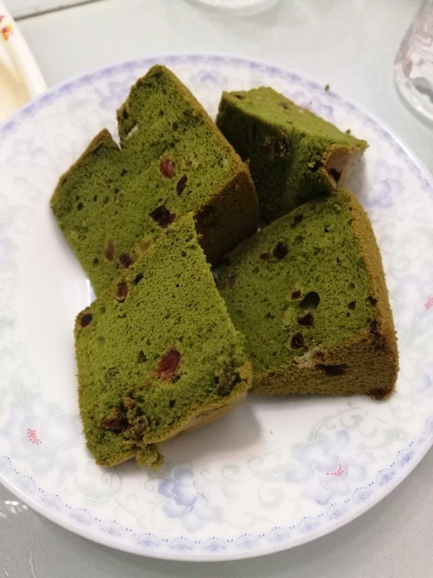 细腻绵软抹茶红豆戚风【附蜜红豆分布均匀小技巧】