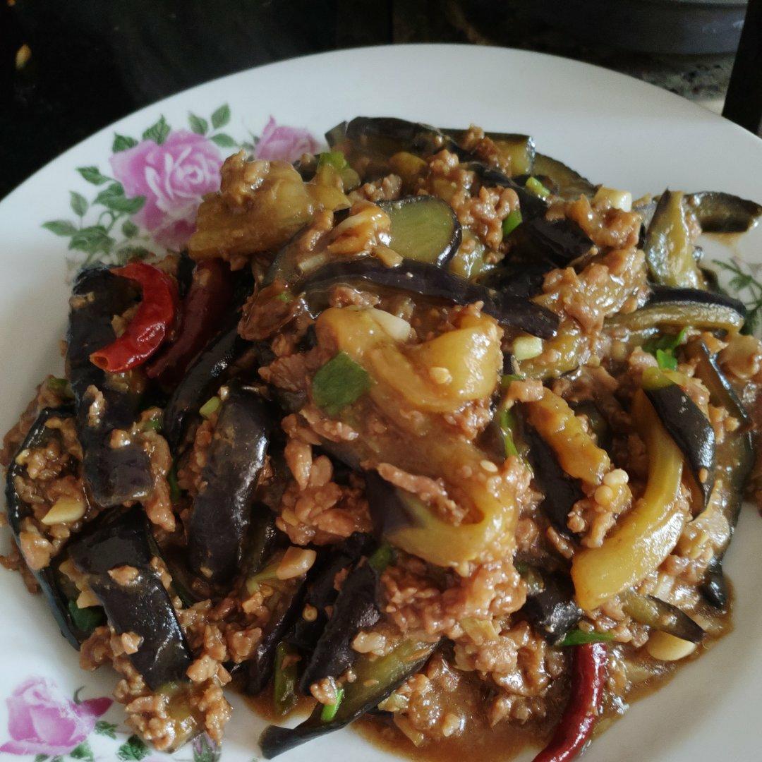 红烧肉沫茄子