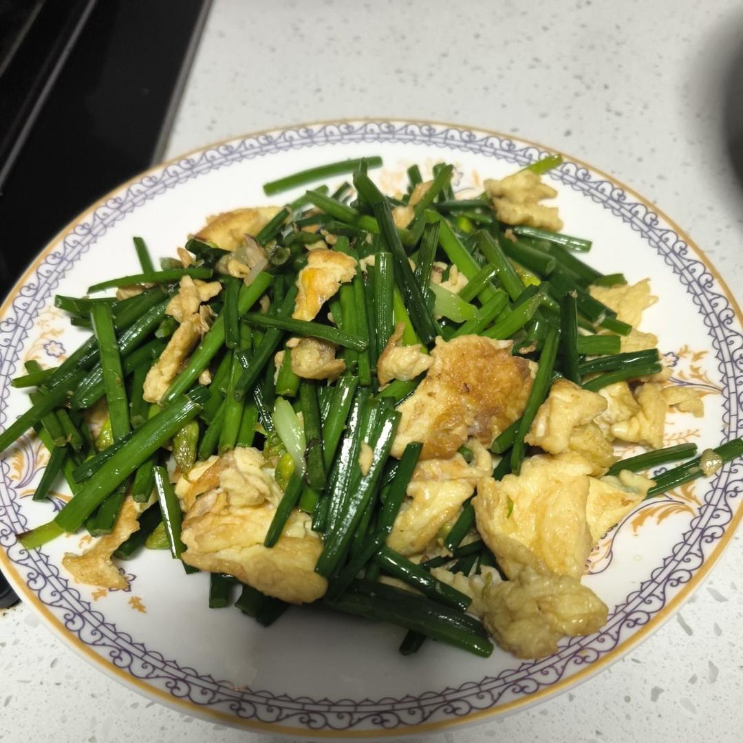 韭苔炒鸡蛋