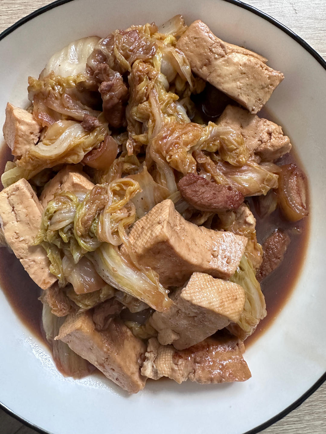 冬季最爱的家常菜！大白菜炖大豆腐或干豆腐