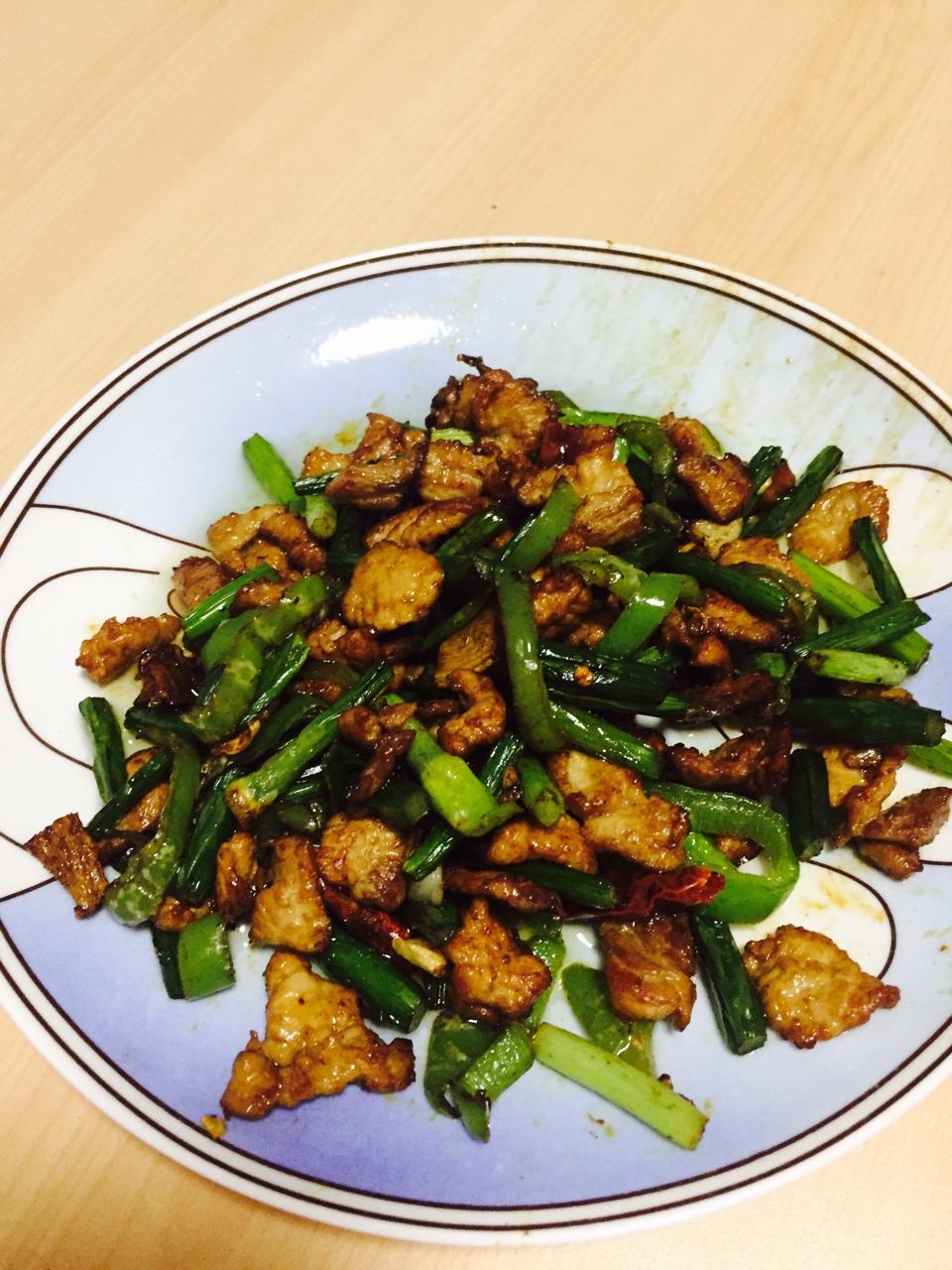 瘦肉炒韭菜花