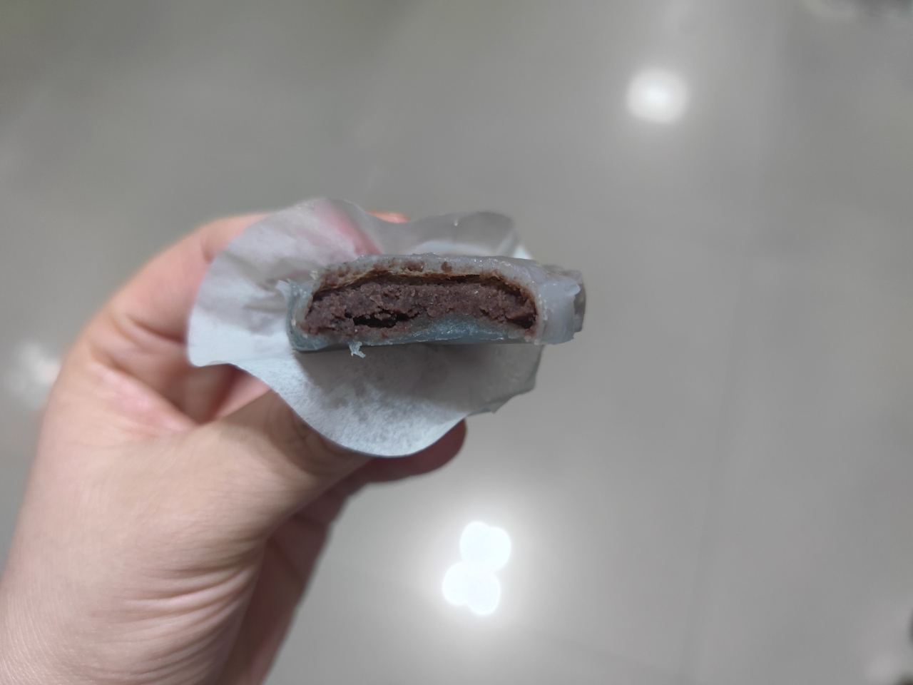 广东经典点心-豆沙水晶饼