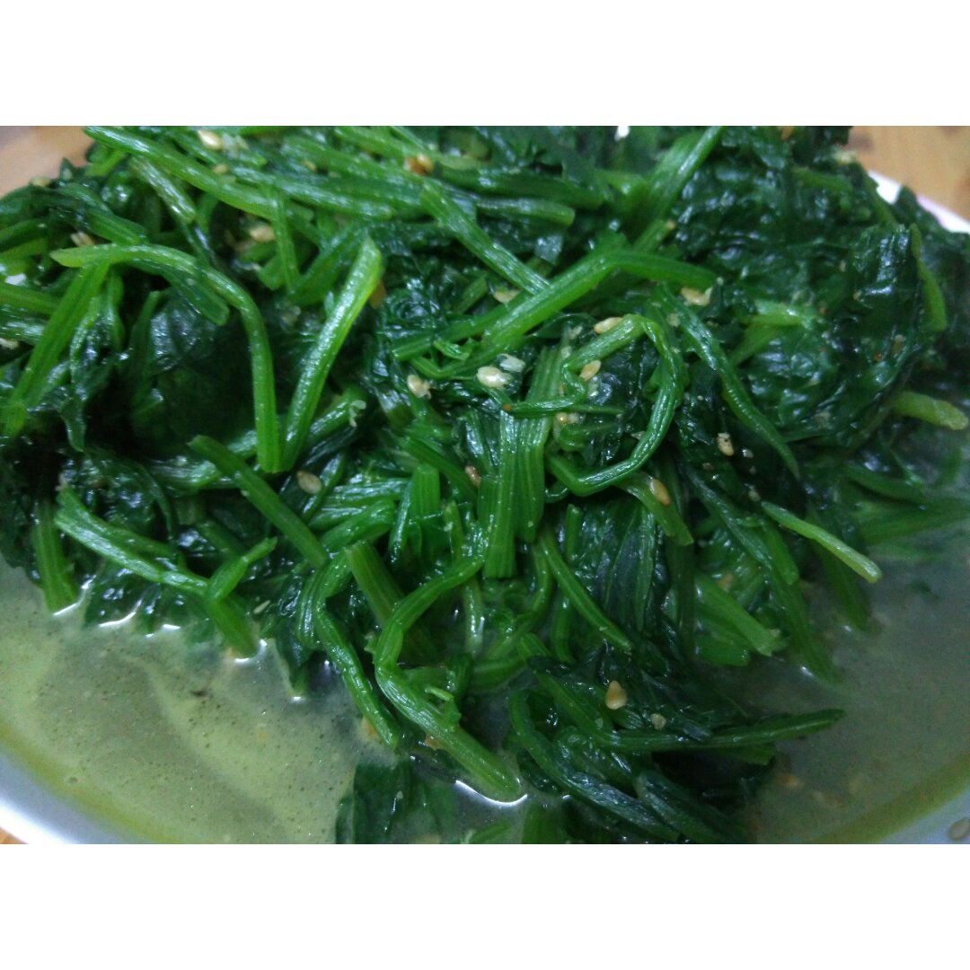 日式芝麻碎拌菠菜