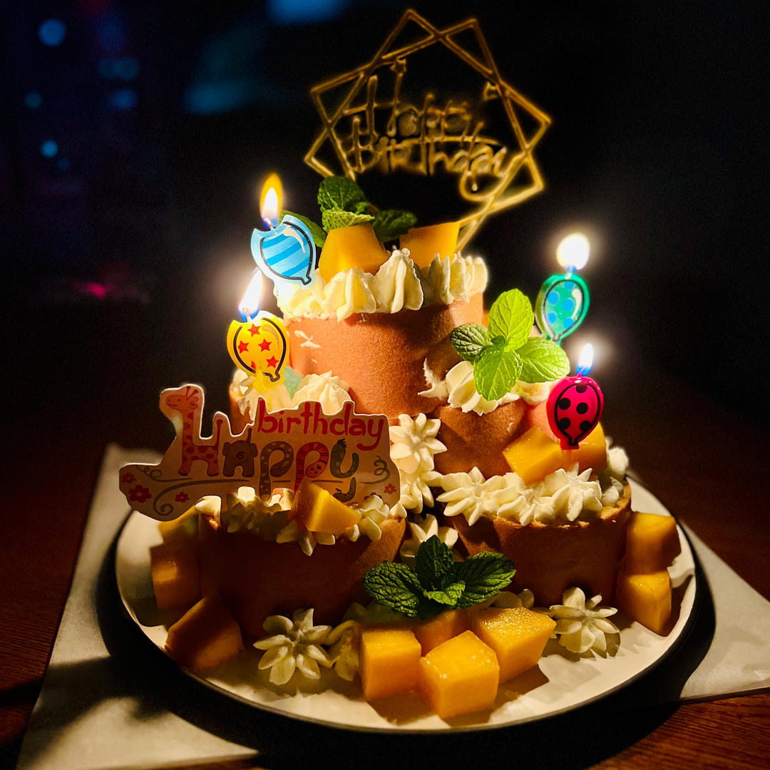 堆起来的蛋糕塔⁉️叠叠乐青提乳酪蛋糕🎂超乖