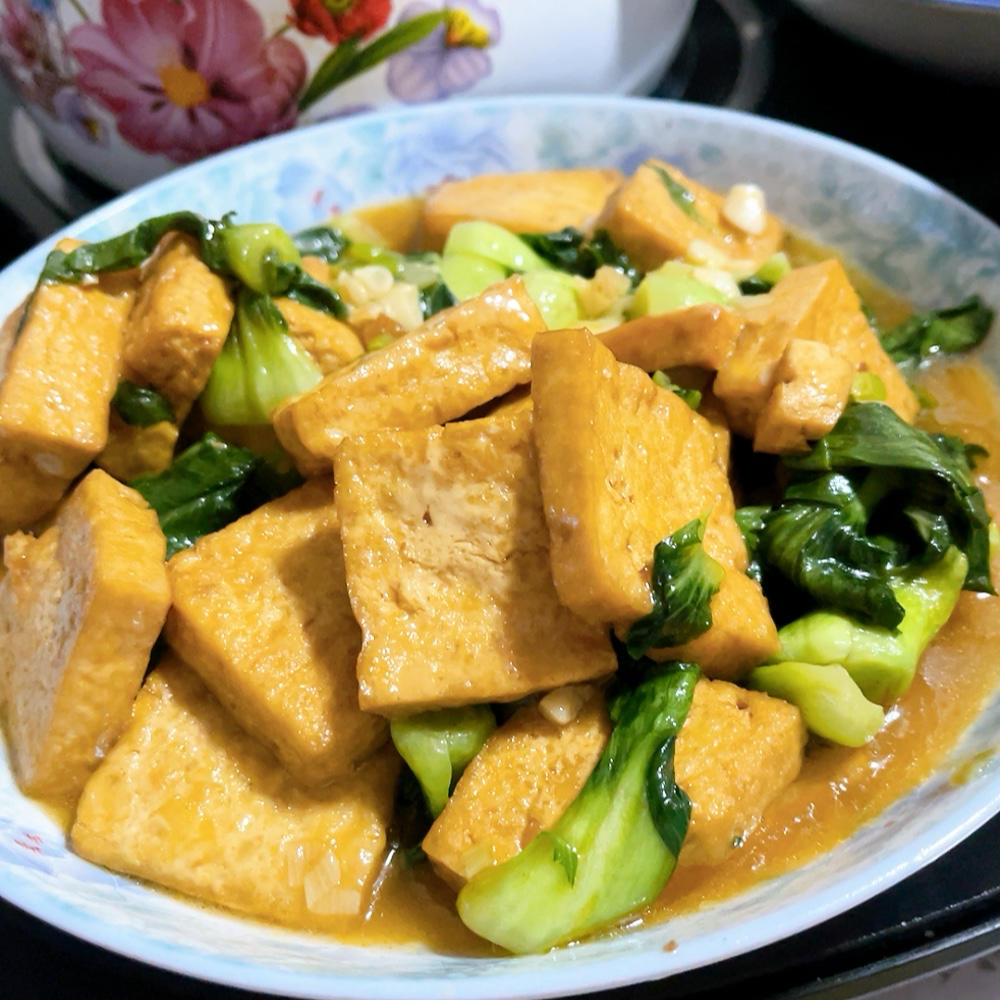 青菜炒豆腐这样做真的好好吃