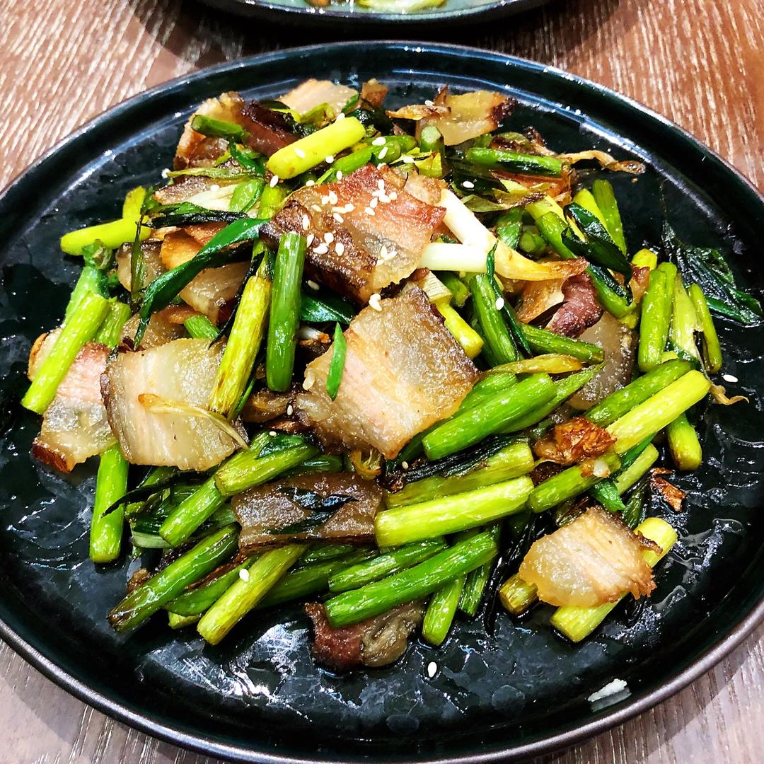 蒜苔炒腊肉