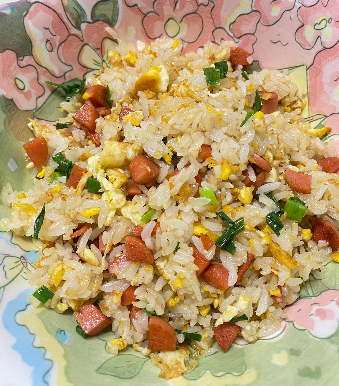 好吃的蛋炒饭（加香肠）