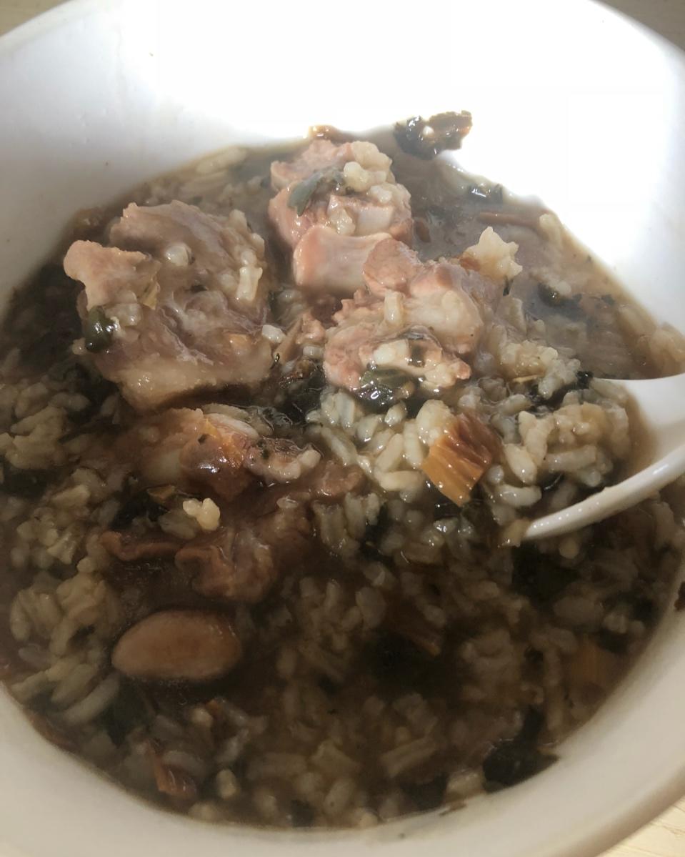咸骨菜干粥