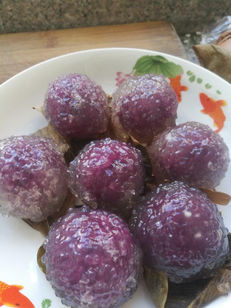 水晶紫薯丸子