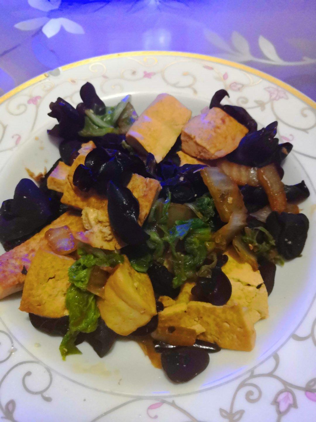 减脂餐/白菜木耳爆豆腐（素食系列）