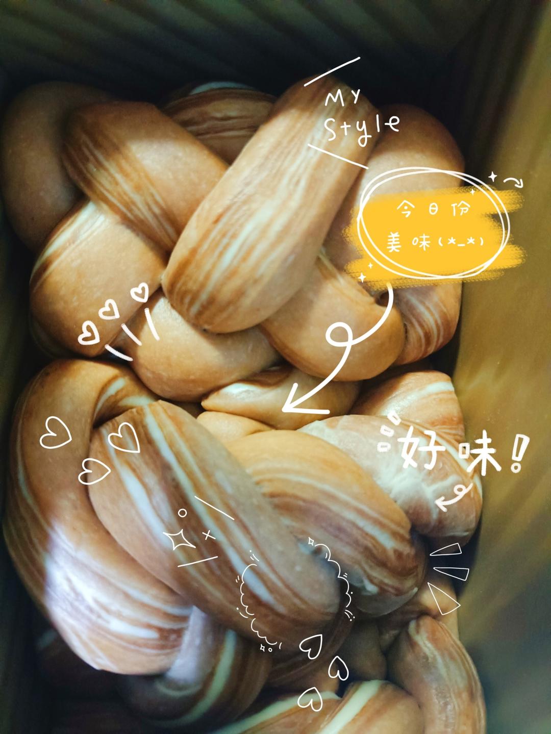 Sara吐司系列五：高颜值抹茶蜜豆双色吐司