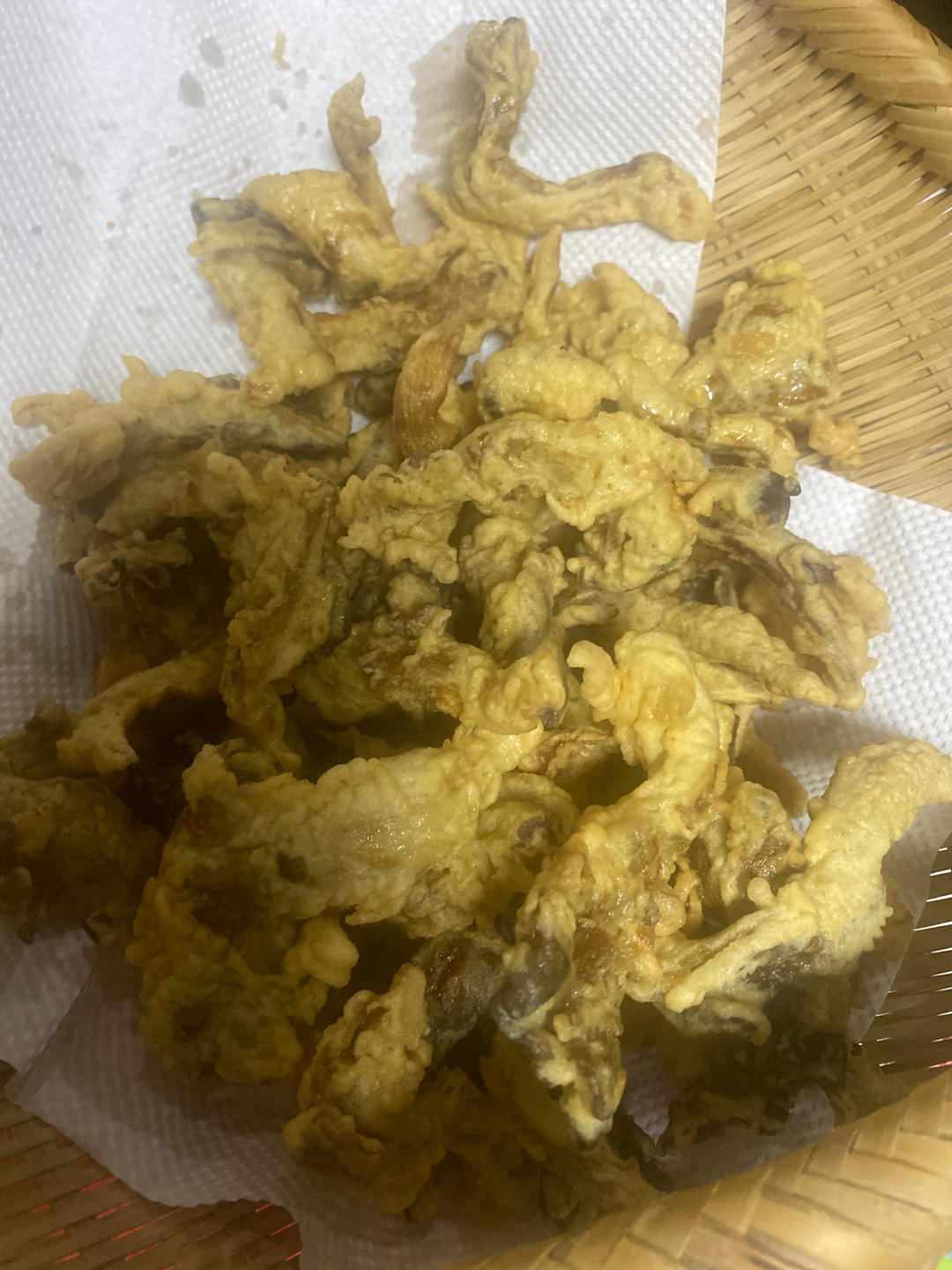 干炸蘑菇的做法，大人小孩都喜欢