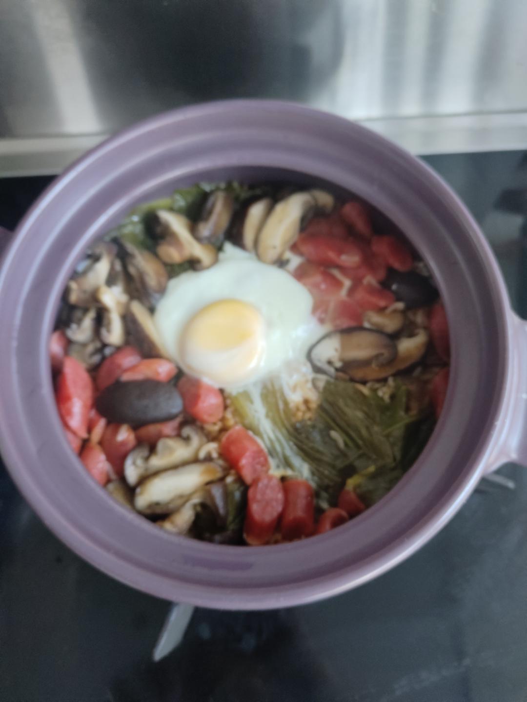 超简单的砂锅煲仔饭