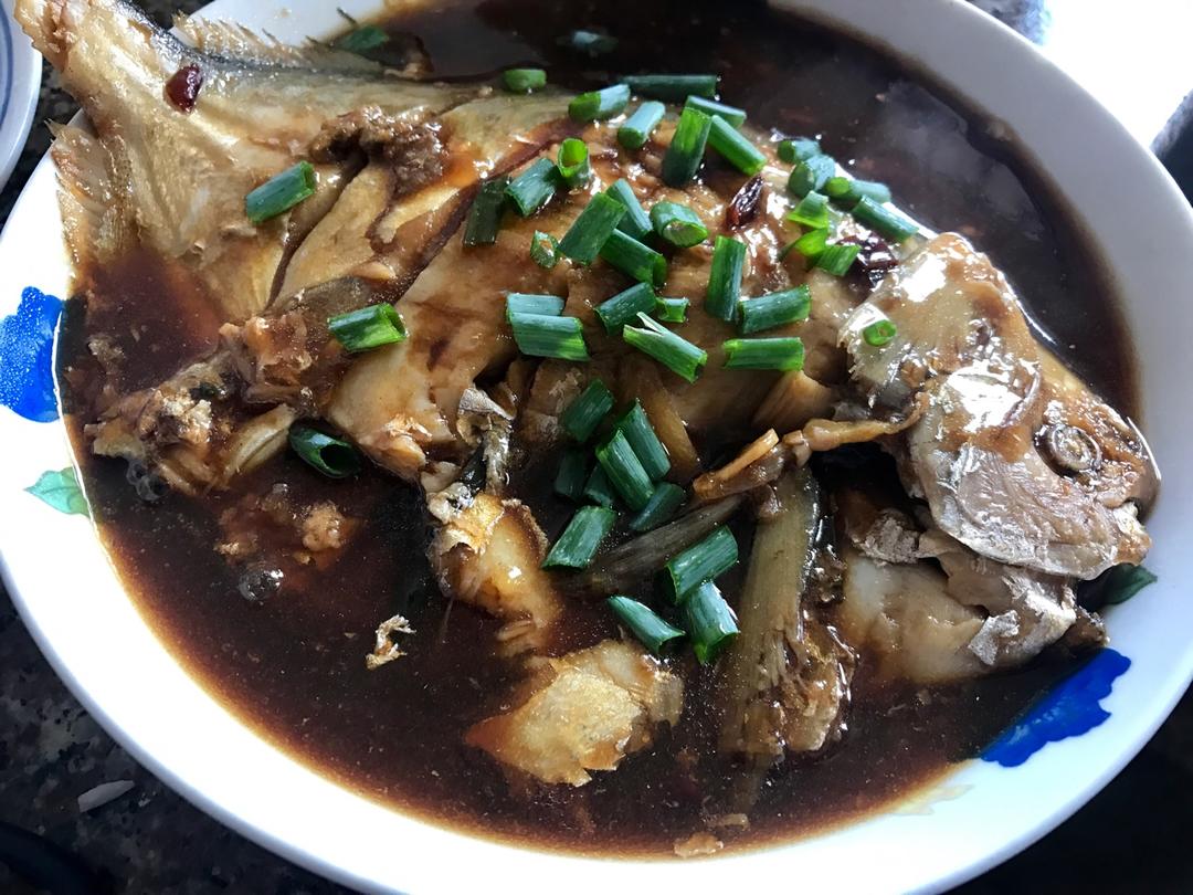 家常红烧鲳鱼