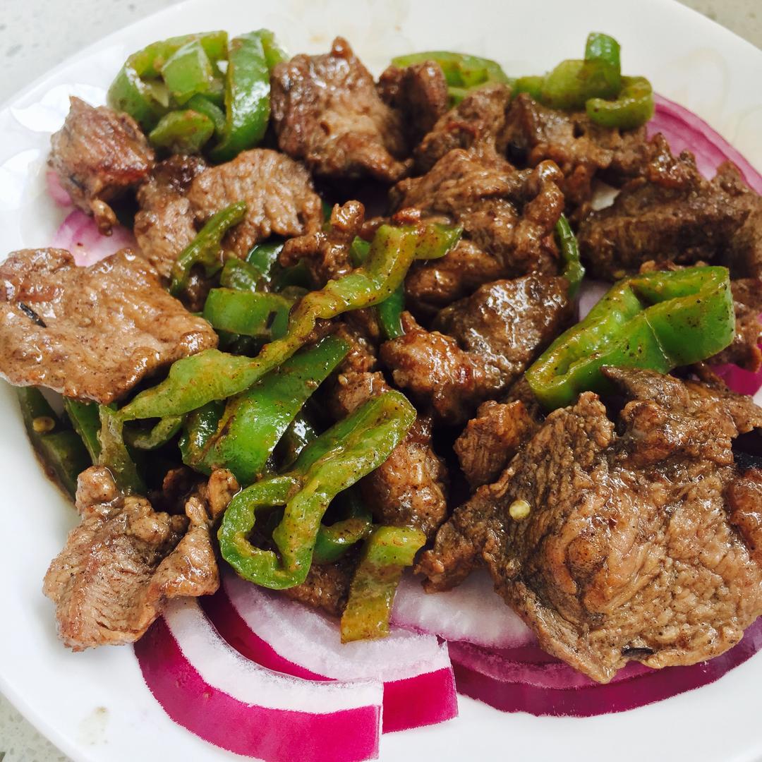 炒黑椒牛肉的做法