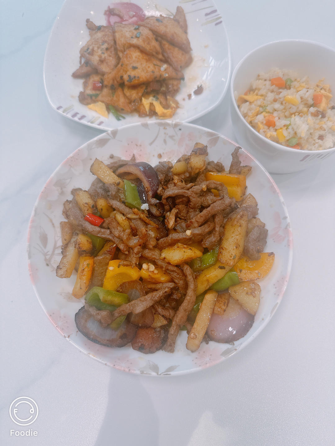 孜然土豆炒牛肉