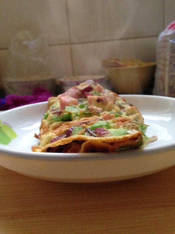 omelette早餐蛋饼的做法