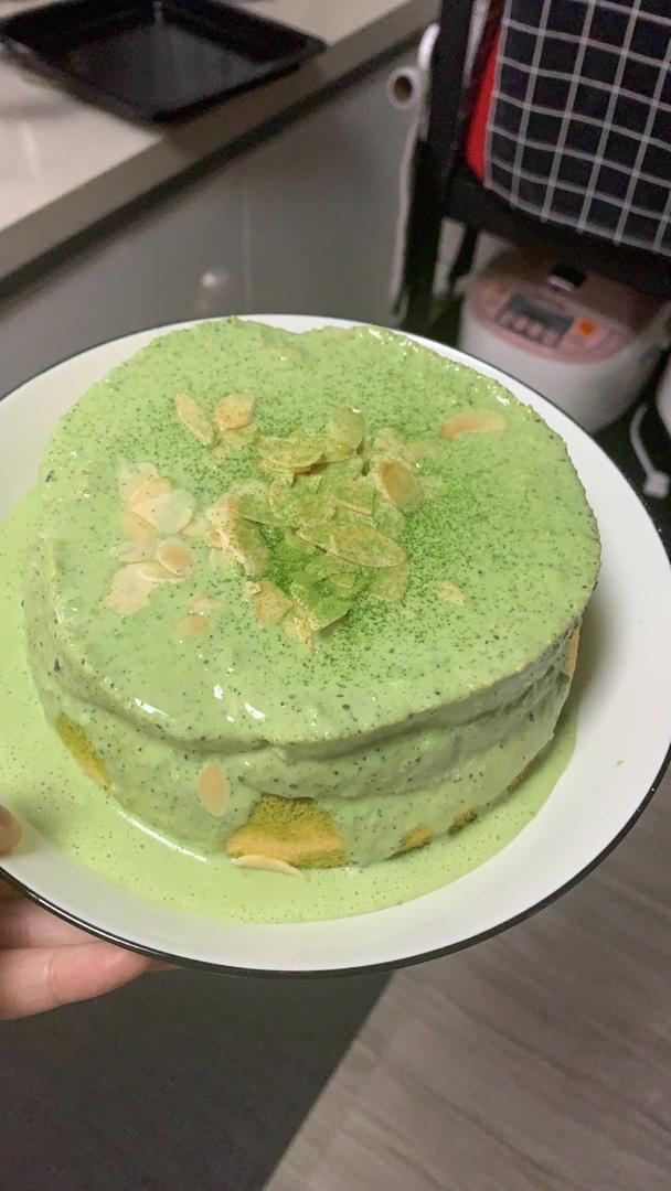 抹茶爆浆蛋糕