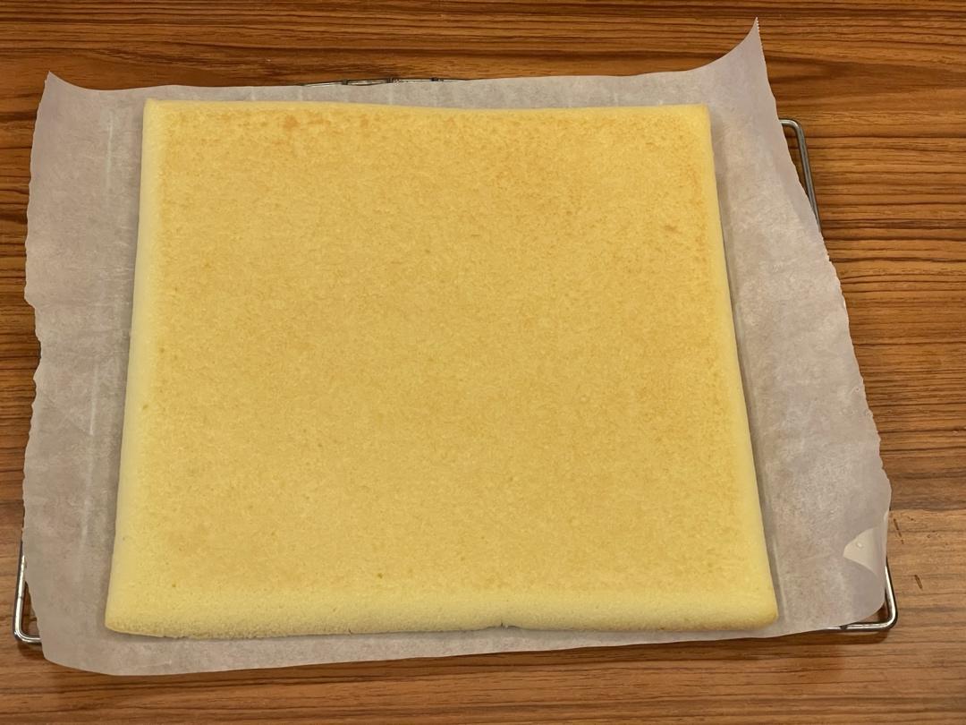 戚风蛋糕胚3蛋基础，六寸戚风蛋糕卷蛋糕盒子胚