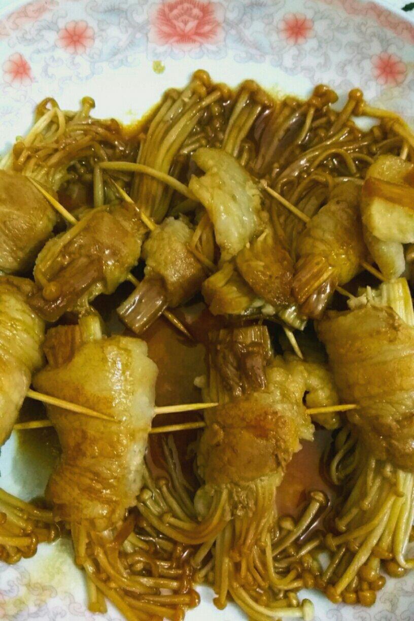 金针菇肉卷