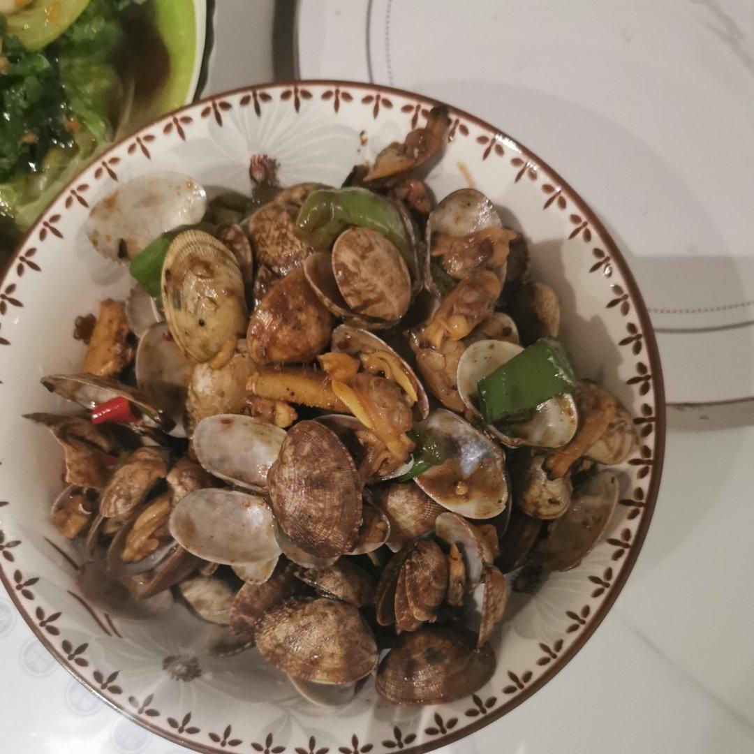 5分钟快手菜❗️秒杀路边摊爆炒花甲～好吃到爆