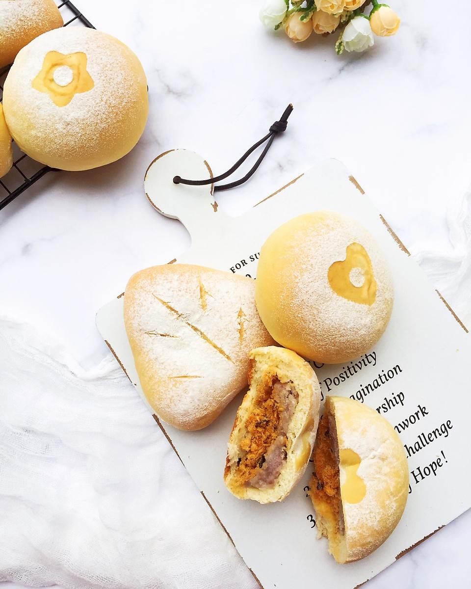 芋泥肉松面包（芋见肉松）