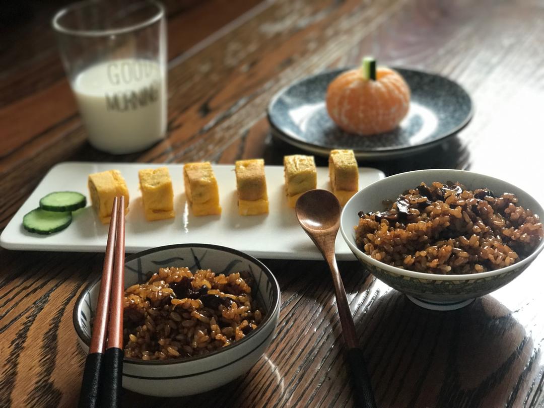 【一人食】——快手香菇油饭