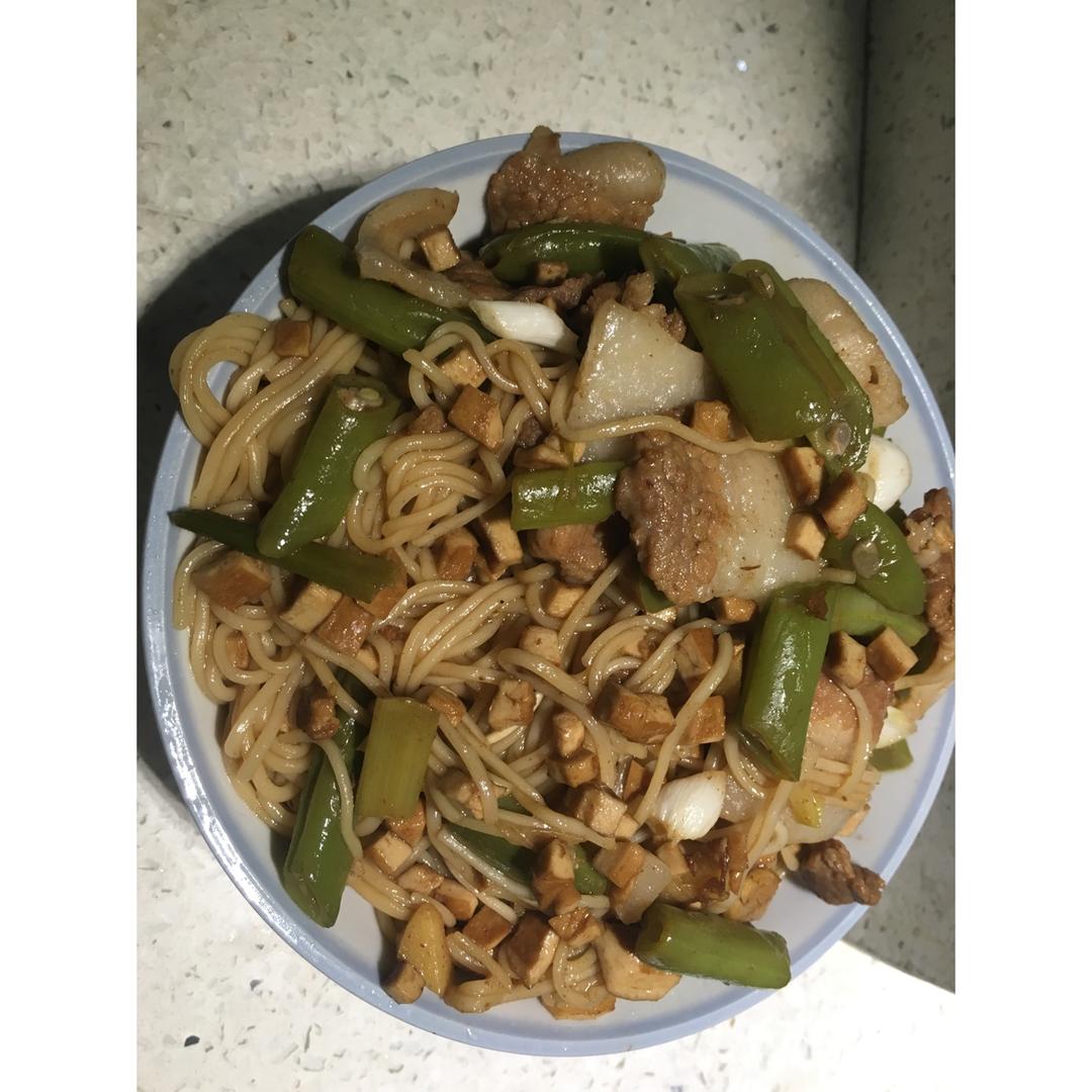 懒人版豆角焖面