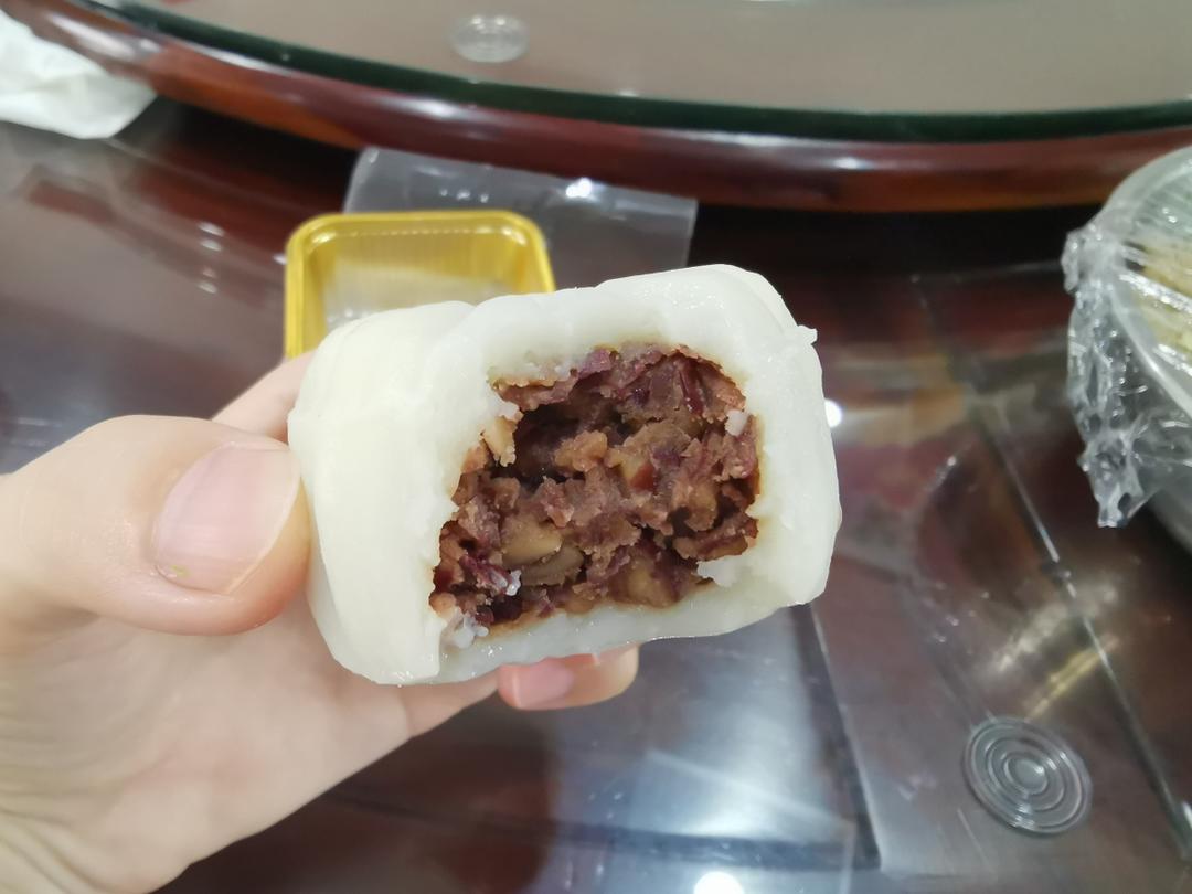 红豆沙冰皮月饼（无油）