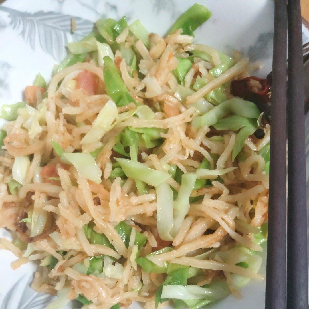 陕西私房炒饼[内附饼丝做法]