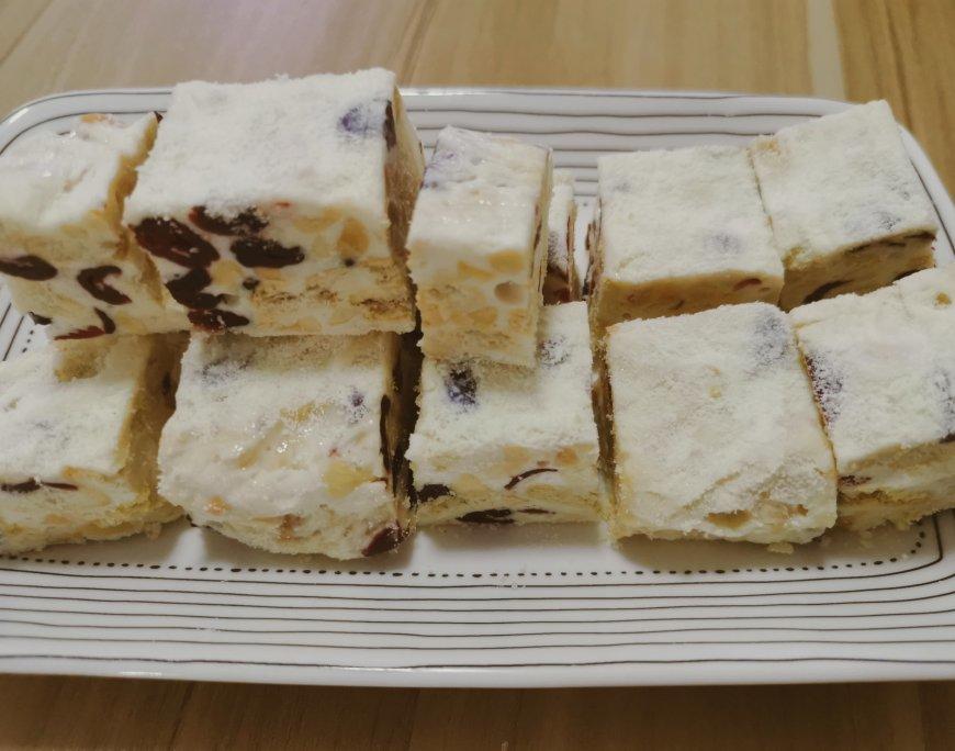 新手零失败雪花酥/牛轧糖！不甜腻！软硬适中！（内含不糊锅秘诀）