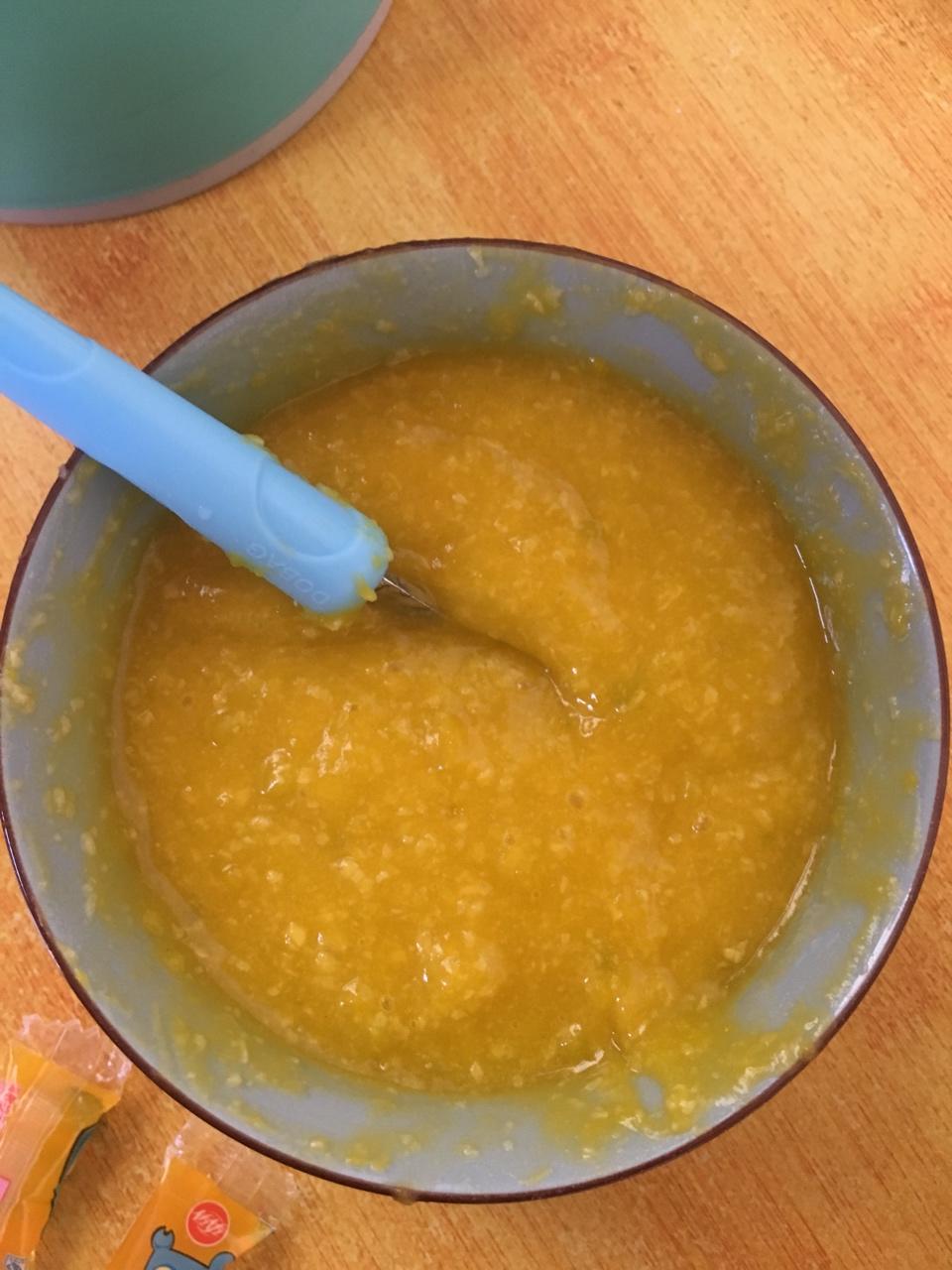 人心是会凉的做的南瓜米糊56个月宝宝辅食