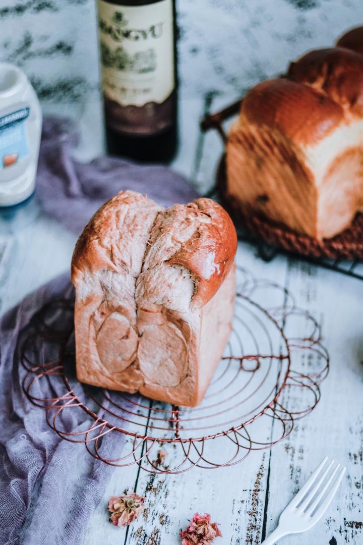 🍷红酒玫瑰吐司、高级感十足🥂