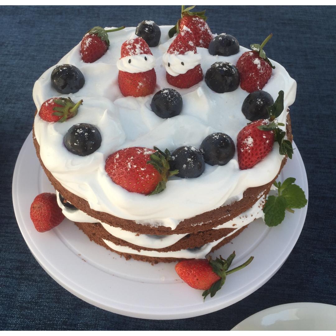 圣诞呆萌裸蛋糕