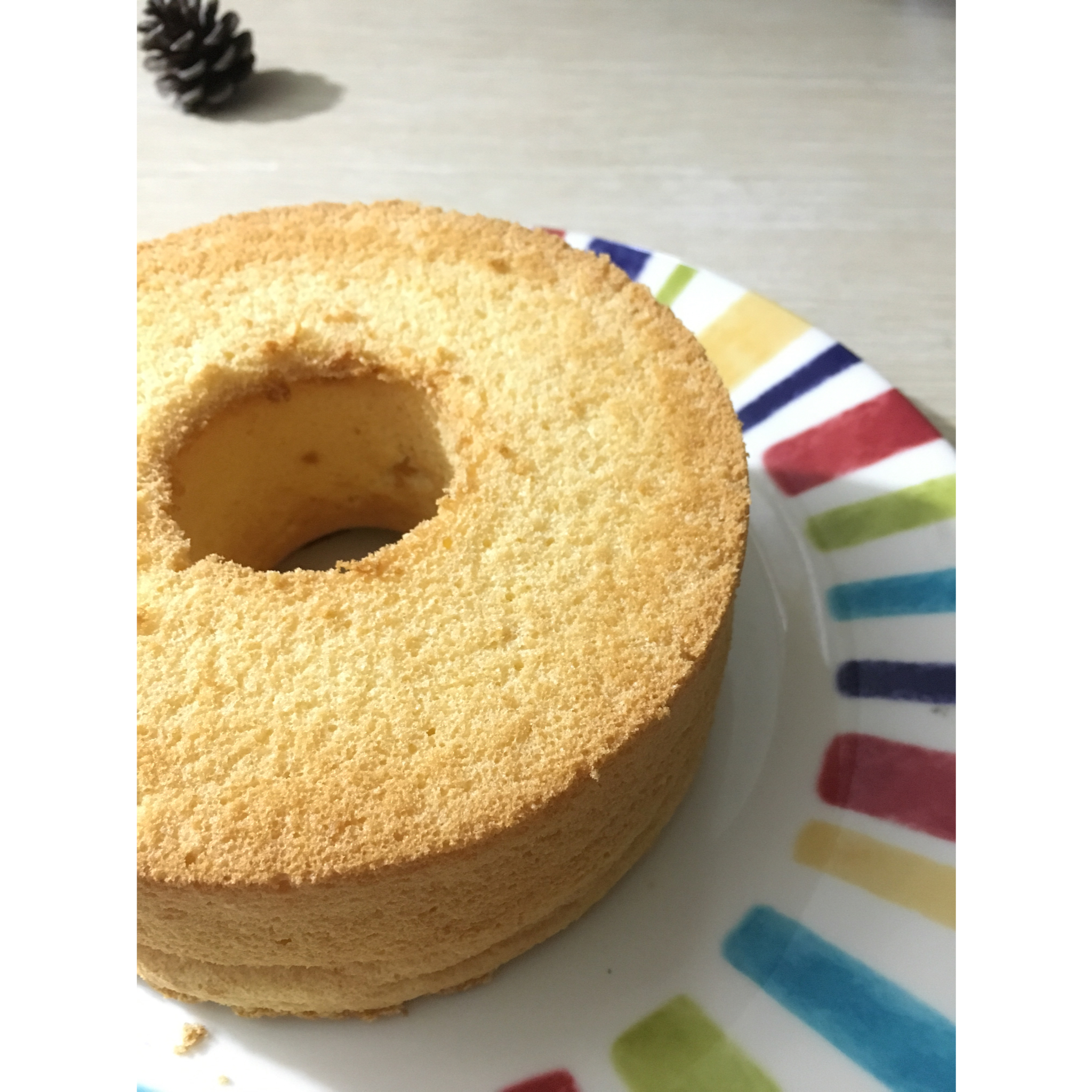 青井老师的焦糖戚风蛋糕