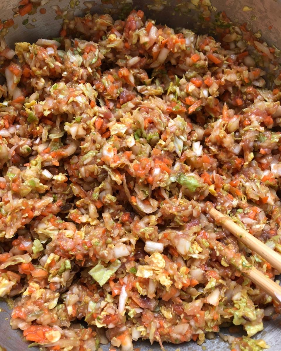 只是因为521做的白菜胡萝卜猪肉饺子馅