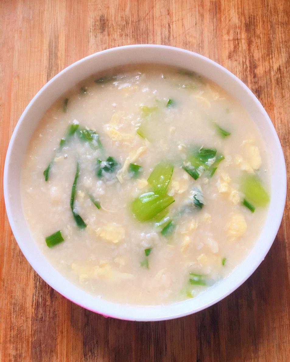 青菜鸡蛋疙瘩汤