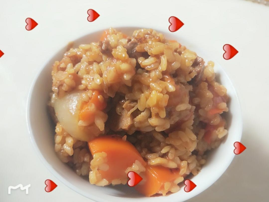 喷香排骨焖饭（爆好吃）