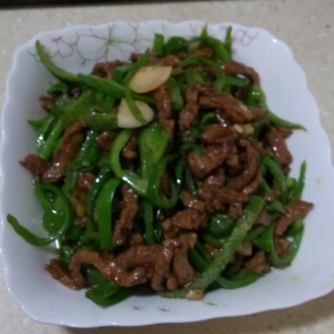 青椒炒牛肉