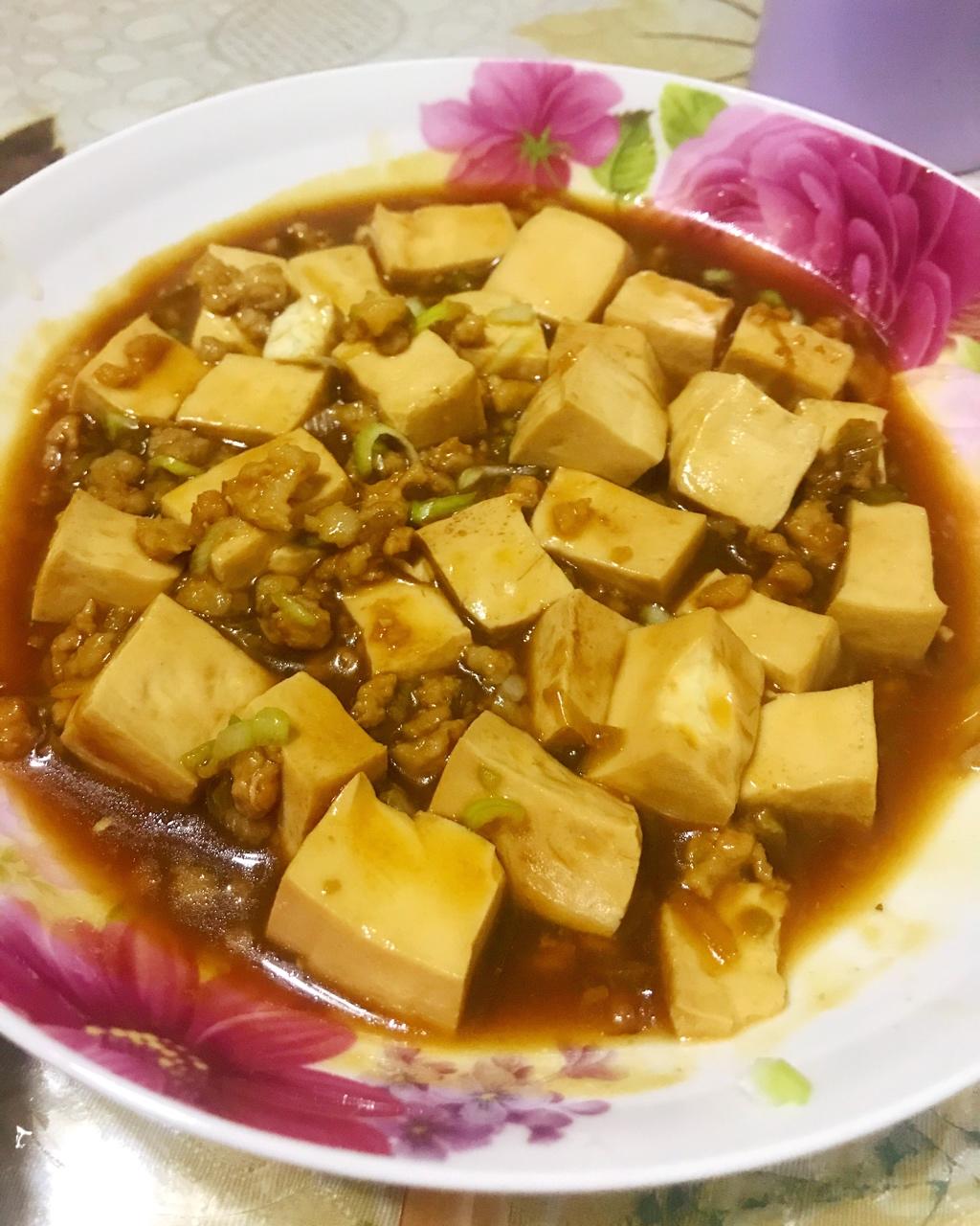 超级下饭的香菇肉沫豆腐