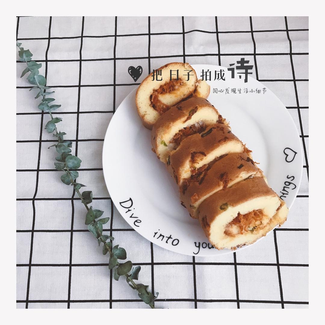 香葱肉松蛋糕卷