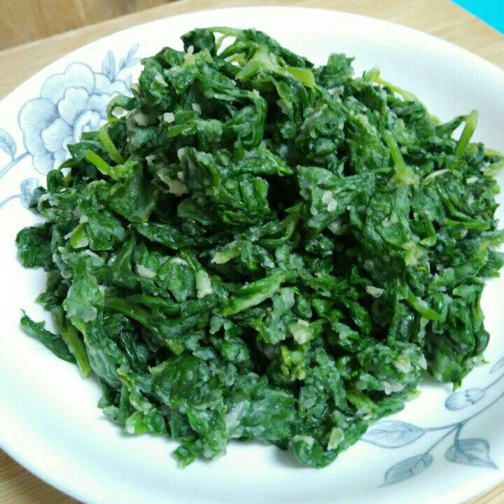 蒸芹菜叶（蒸野菜）