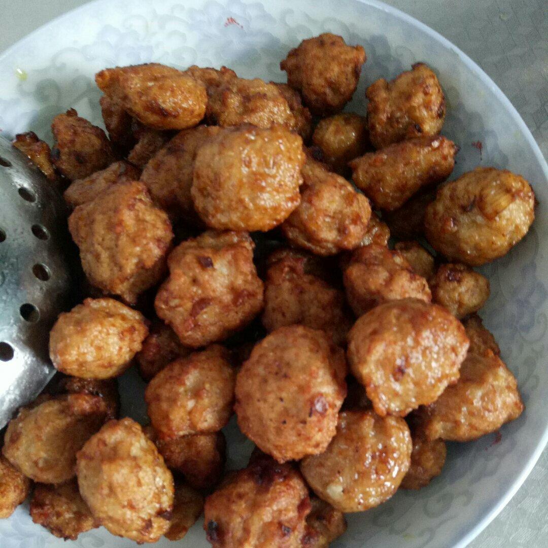 阿天abso做的老丁的私房菜酥脆肉丸子